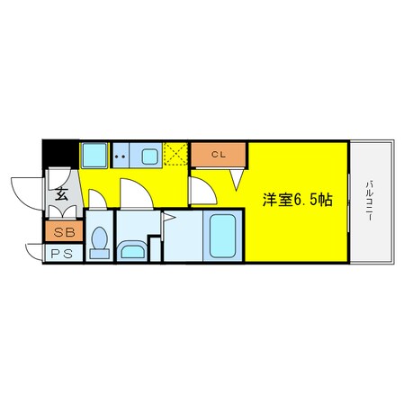 プレサンスOSAKA DOMECITYスクエアの物件間取画像